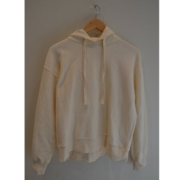 Zara Basic Cream Hoodie Size S - Picture 1 of 3